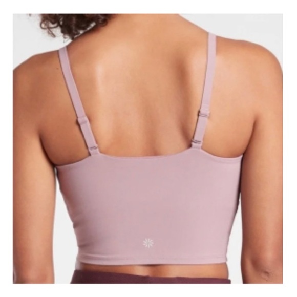 Athleta Cinch Longline Bra D-DD in Flora Mauve - Picture 3 of 5